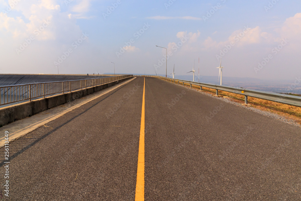 Bicycle Route Around The Reservoir