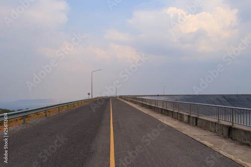 Bicycle Route Around The Reservoir