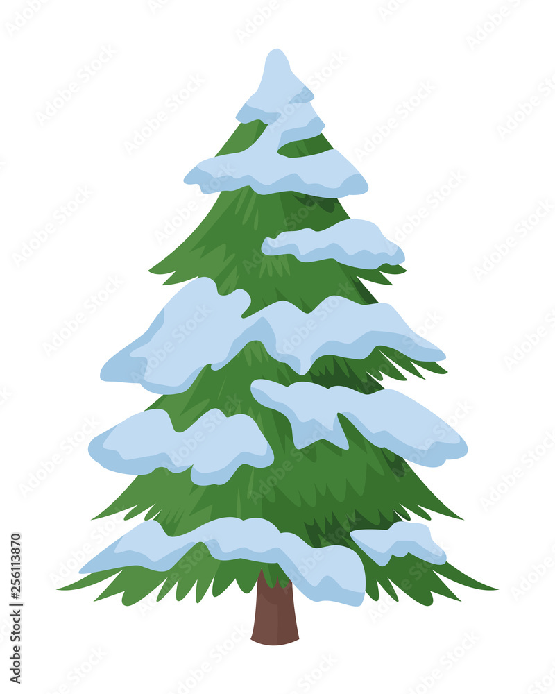 Obraz premium pine tree icon isolated