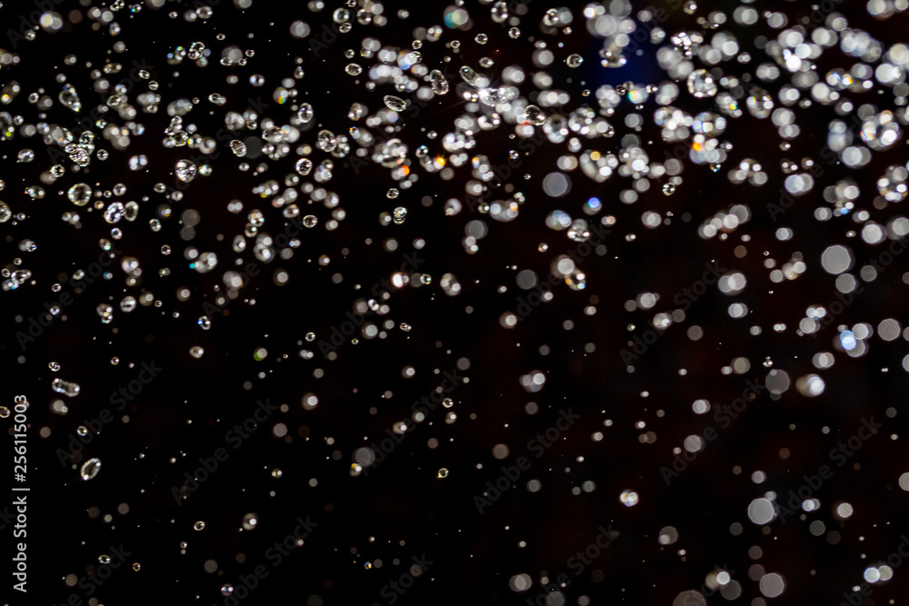 Abstract bokeh texture on black Abstract bokeh texture on black
