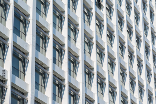 Windows of white building