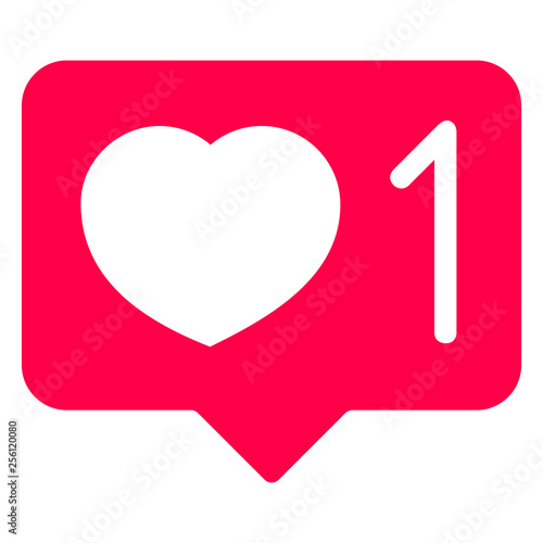 Counter Notification Icon. Element for social network