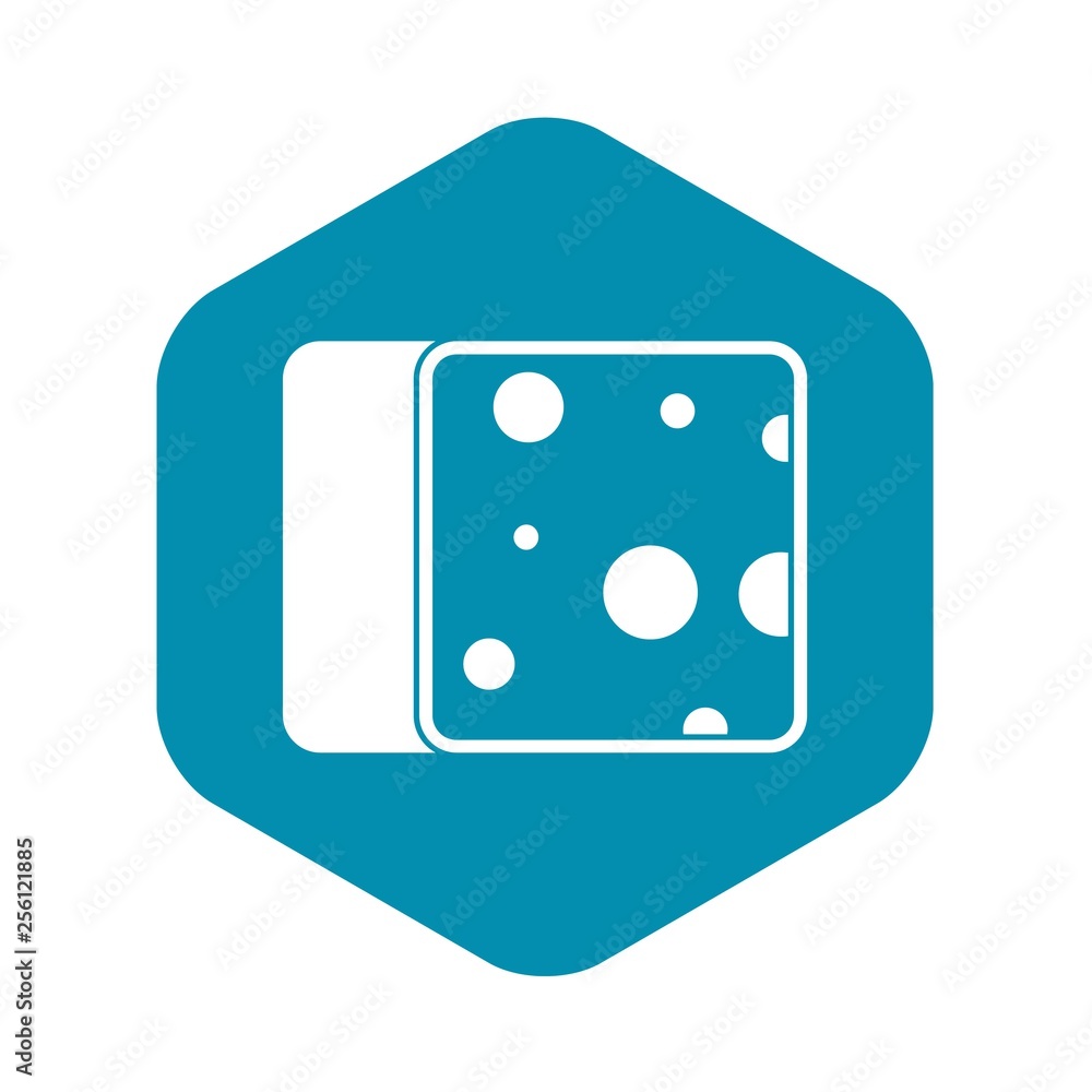 Cheese icon in simple style isolated vector illustration Cheese icon in simple style isolated vector illustration