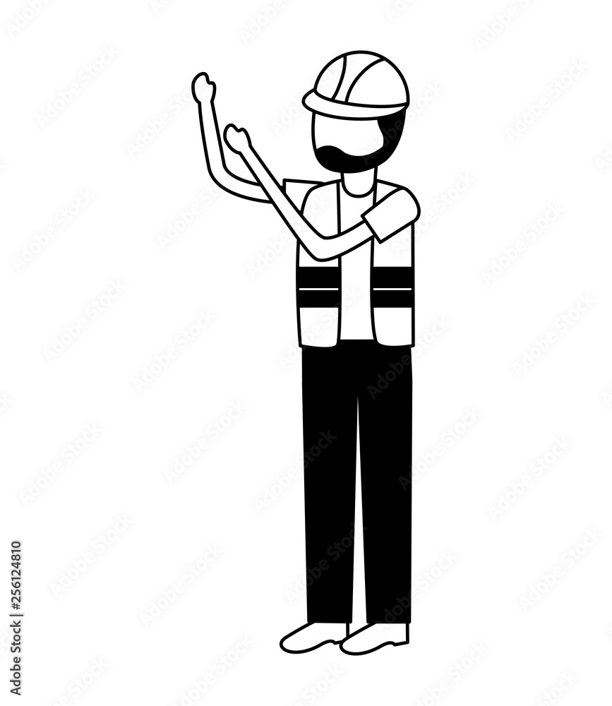 worker construction character