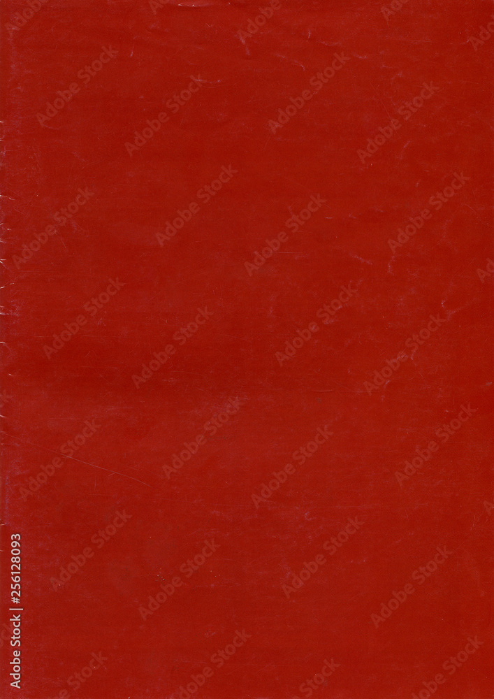Old red paper texture. Rough faded surface. Blank retro page. Empty place for text. Perfect for background and vintage style design.