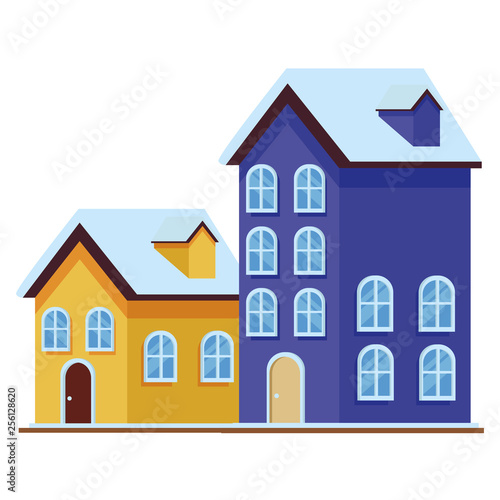 house and building icon isolated