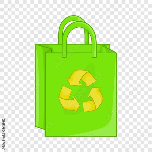 Package recycling icon in cartoon style isolated on background for any web design 