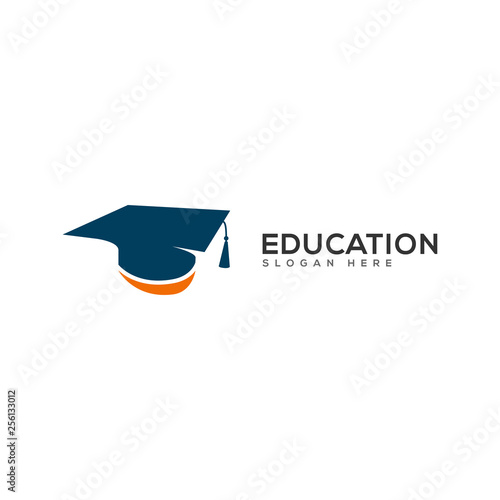 education, graduation logo design template