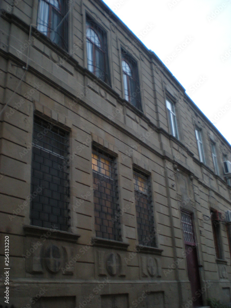 Obraz premium Baku City; Azerbaijan new images in the spring of May 20, 2009. Real situations of existing buildings. Extreme photos of different variants.