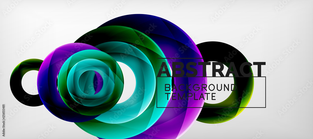 Vector rings abstract background Vector rings abstract background