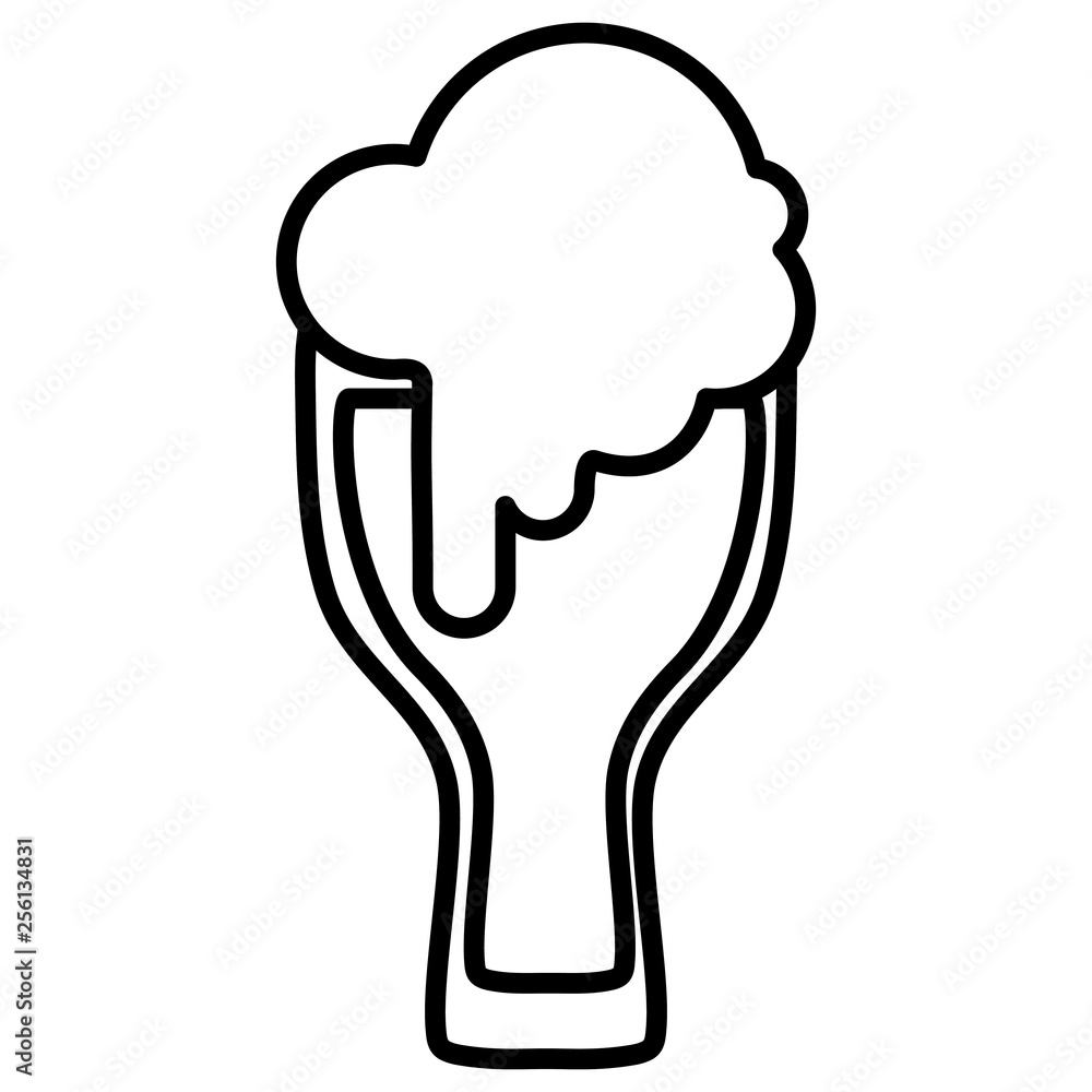 beer glass isolated icon beer glass isolated icon