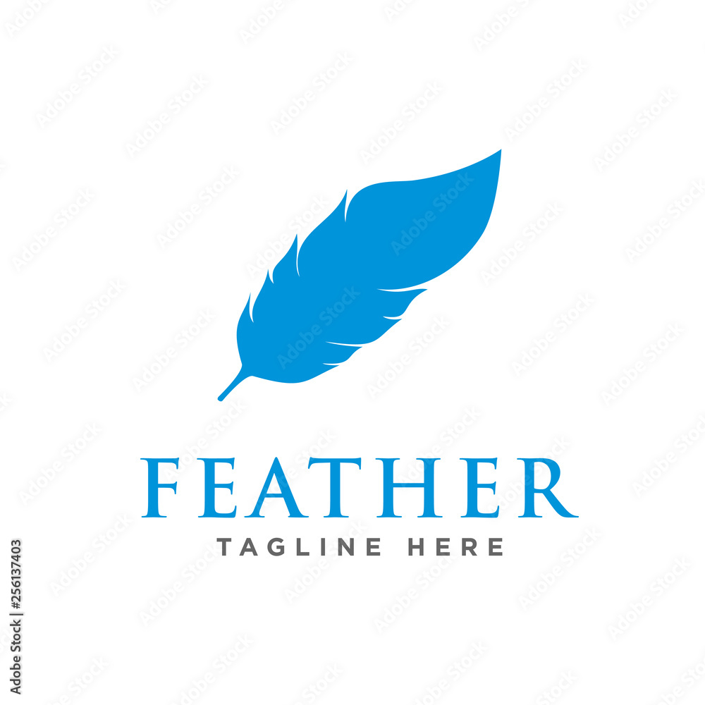 feather logo design vector feather logo design vector