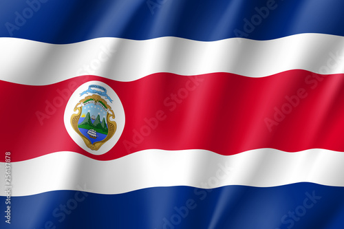 Картината върху платно Rrepublic Costa Rica national flag
