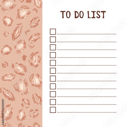 To do list.