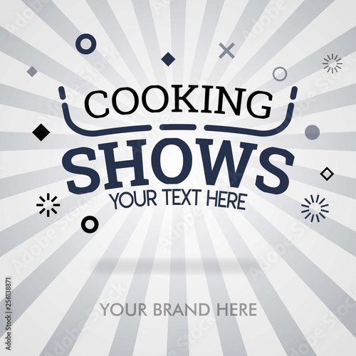 Cooking shows cover page. american cooking shows. shows about food and american traditional dish. can be for promotion,ads, marketing for print, cover, magazine, flyer, brochure, banner, web, business