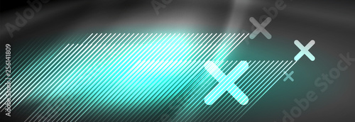 Shiny glowing lights neon color design background