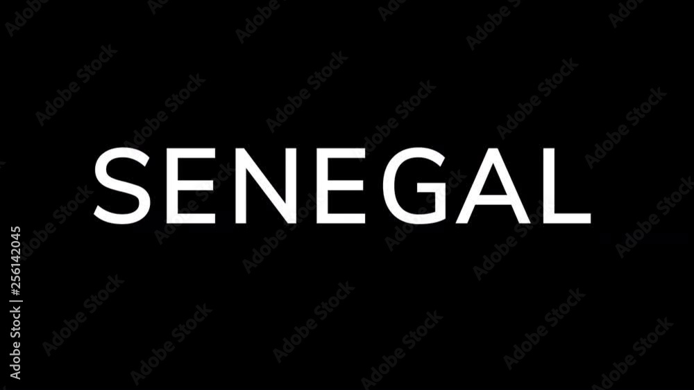 From the Glitch effect arises country name SENEGAL. Then the TV turns off. Alpha channel Premultiplied - Matted with color black From the Glitch effect arises country name SENEGAL. Then the TV turns off. Alpha channel Premultiplied - Matted with color black