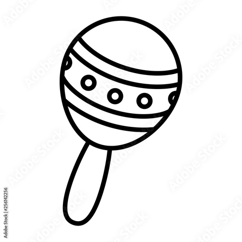 maraca tropical instrument icon