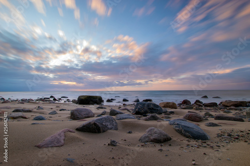 Fototapeta Naklejka Na Ścianę i Meble -  sunset over the sea beach