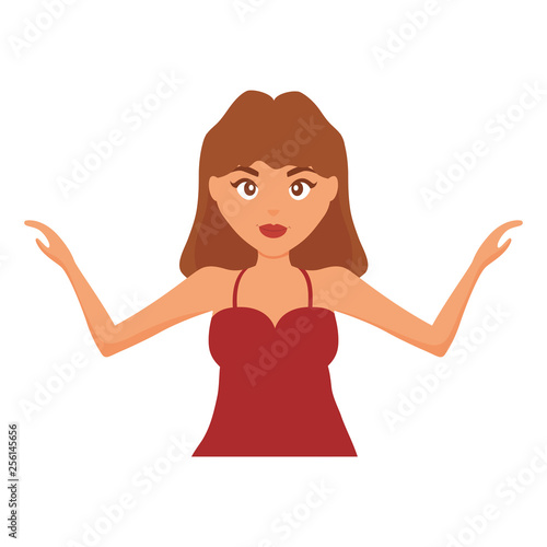 beautiful and sensual woman character