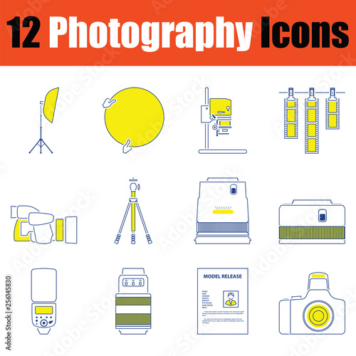 Photography icon set