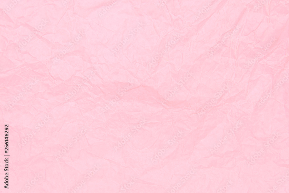 Pink-white crumpled sheet of paper Pink-white crumpled sheet of paper