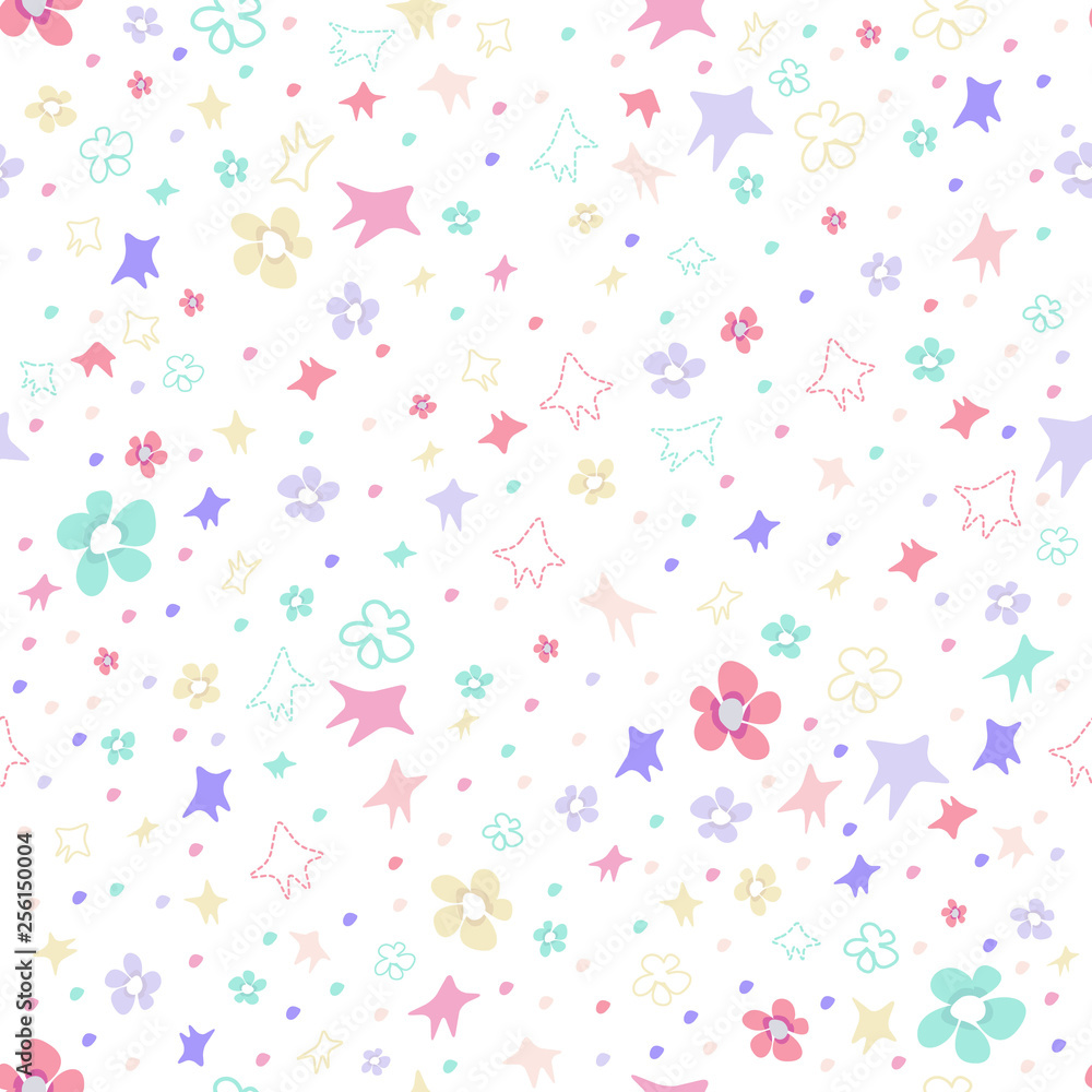 pattern with multicolor flowers on white pattern with multicolor flowers on white