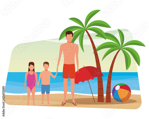 summer vacation cartoon