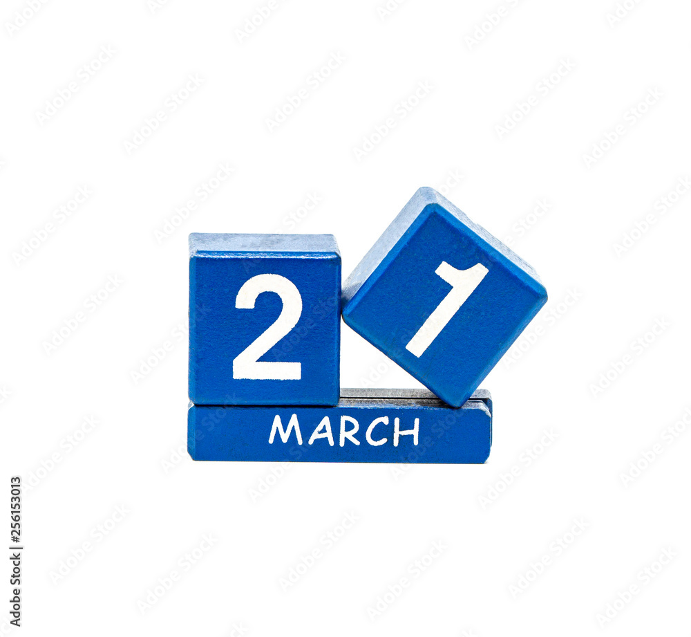 isolated calendar of cubes on a white background isolated calendar of cubes on a white background