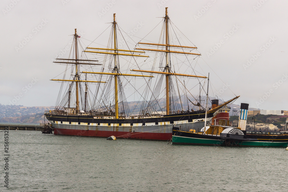 The Balclutha, the old ship in San Francisco Bay