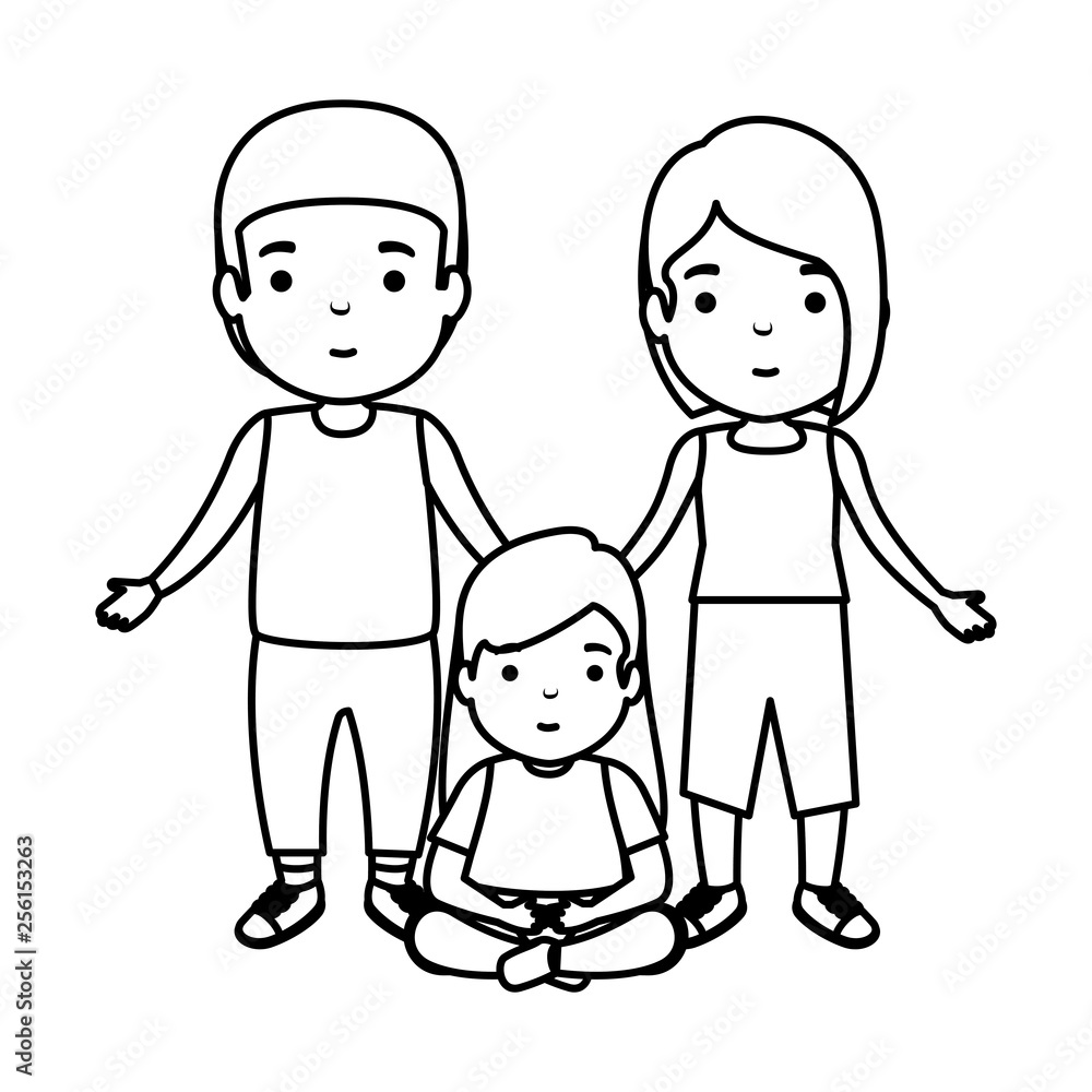parents couple with daughter characters parents couple with daughter characters