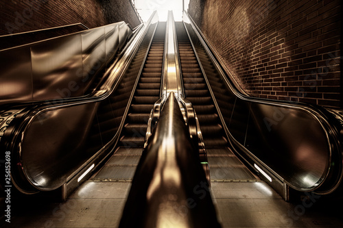 Köln, U-Bahn Station , Rolltreppe photo