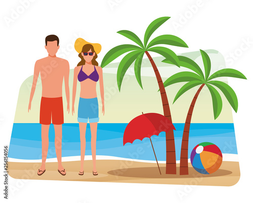 summer vacation cartoon