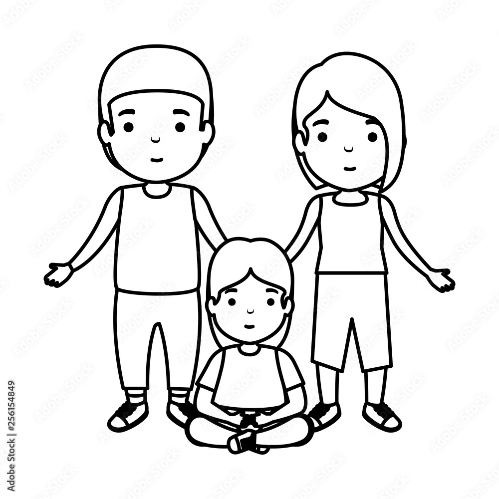 parents couple with daughter characters parents couple with daughter characters