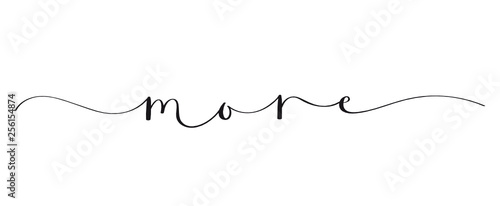 MORE brush calligraphy banner