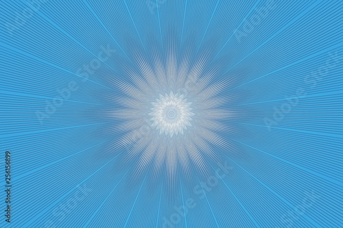 blue flower pattern floral kaleidoscope. abstract hypnotic.