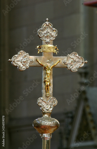 Processional cross in Zagreb cathedral 