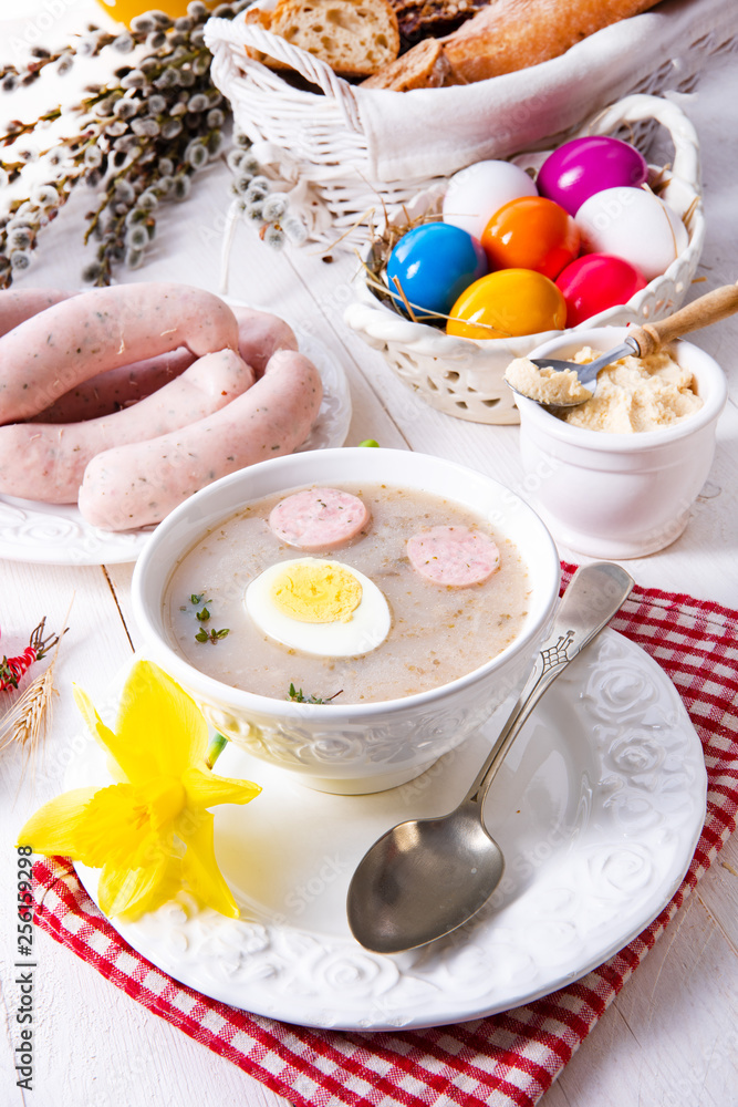 Zurek delicious easter soup after polish style Zurek delicious easter soup after polish style