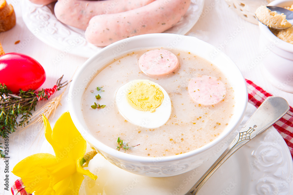 Zurek delicious easter soup after polish style Zurek delicious easter soup after polish style