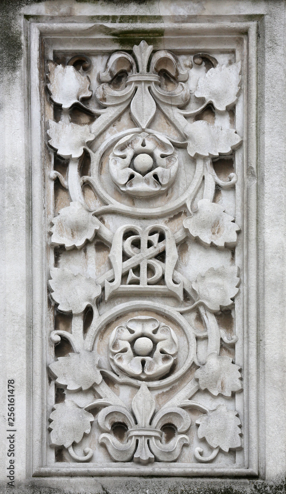 Decoration on the portal of Zagreb cathedral 