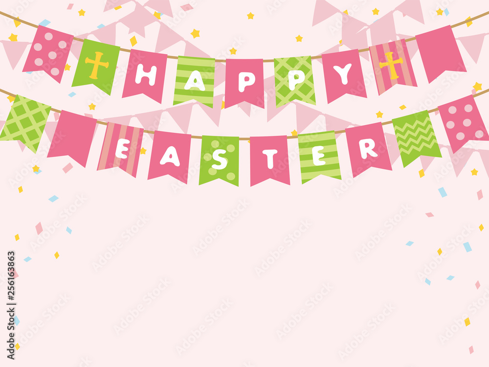 ハッピーイースター　ガーランドフレーム