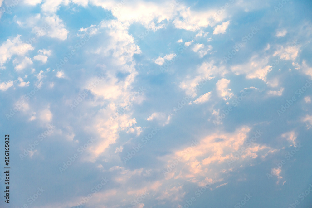 Sunshine clouds sky during morning background. Sunshine clouds sky during morning background.