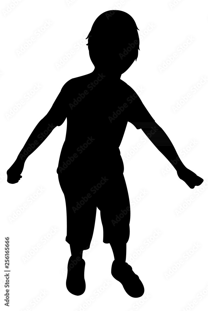 a boy body silhouette vector a boy body silhouette vector