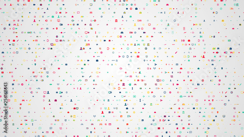 illustration from sets of symbols of modern life