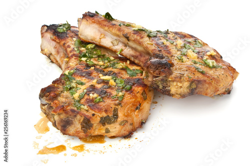 two Mexican Citrus Pork Chops