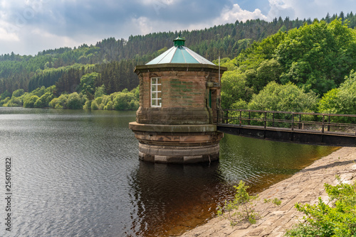 View over Fernilee Reservoir  near Buxton in the East Midlands, Derbyshire, Peak District, England, UK photo