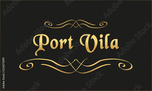 Vector Welcome to Port Vila	