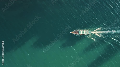 Dhow boat sailing in Lamu Kenya