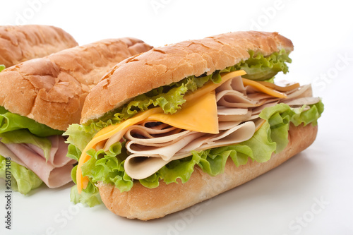tasty turkey breast and cheese sandwich