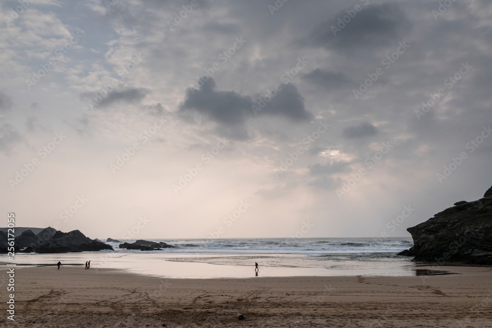 promeneur sur une plage